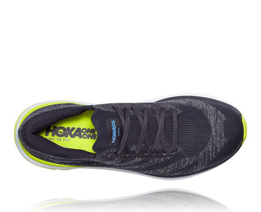 Running Shoes Mens - Hoka One One Cavu 3 - Navy - AUCFNRE-62